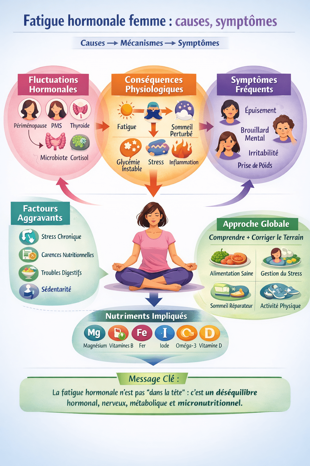 Fatigue hormonale chez la femme : causes et solutions