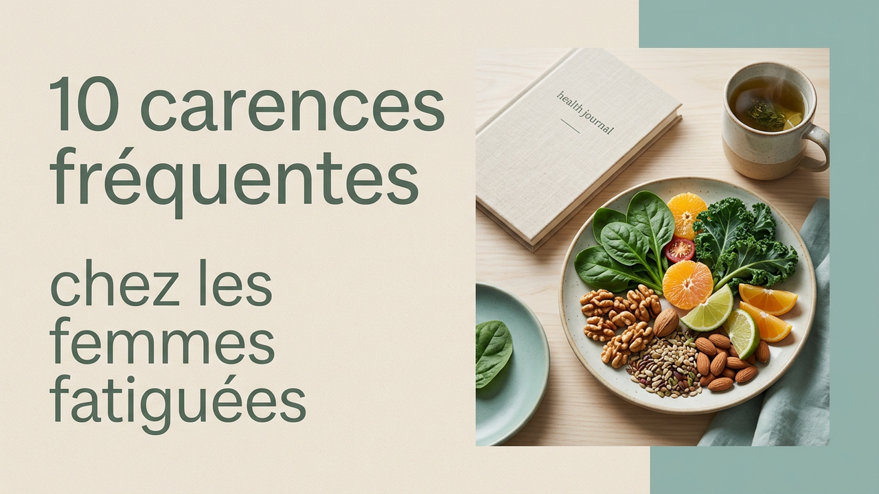 Les 10 carences les plus fréquentes chez les femmes fatiguées